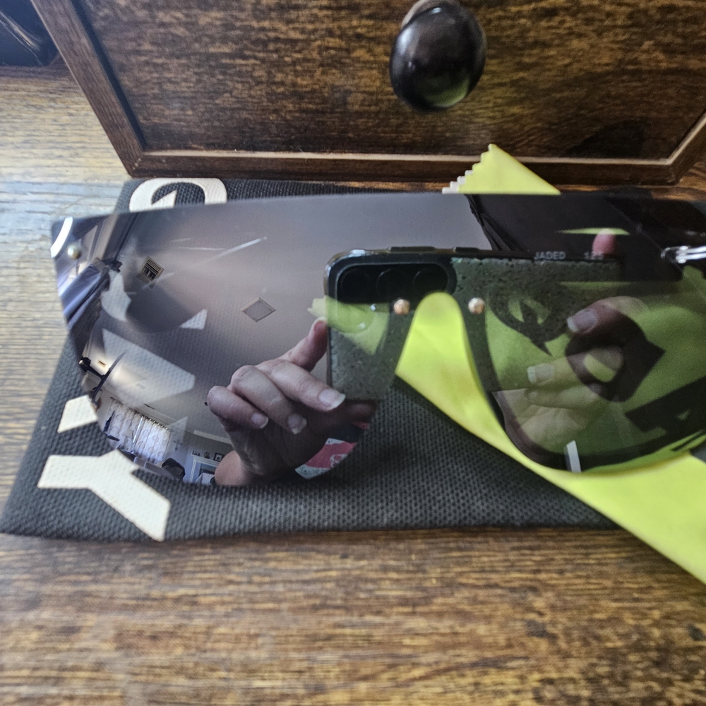 Stylish Black and Green Sunglasses